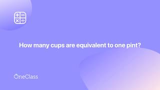 cups in one pint