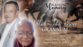 Celebrating the Life of Patrick John Terence Grannum