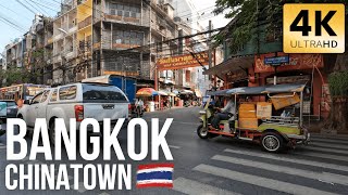 🇹🇭 Chinatown in the morning - Bangkok | Thailand [ WALKING 4K ] #bangkokthailand #chinatownbangkok