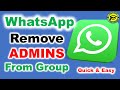 How to Remove Admins From WhatsApp Groups | Remove Admins From WhatsApp Group