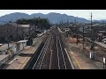 jr東海　キハ85系　kiha 85 express hida 古井駅通過　歩道橋から撮影　20230211 jr jr東海 特急ひだ ワイドビュー キハ85 ＃高山本線 通過