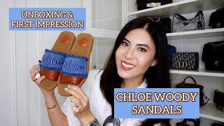 CHLOE WOODY SANDALS-Unboxing and First Impression