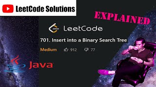 LeetCode 701. Insert into a Binary Search Tree Solution Explained - Java
