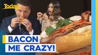 Hosts try bacon banh mi in celebration of Baconfest 2024 | Today Show Australia