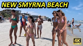 Beach Walk 4K ☀️ New Smyrna Beach 🌴 Florida, USA 🇺🇸 4K 60fps UHD