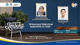 Sosialisasi Penelitian Mahasiswa UT 2023 ~ Seputar Universitas Terbuka