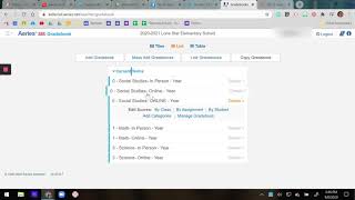 Delete Gradebook from Aeries