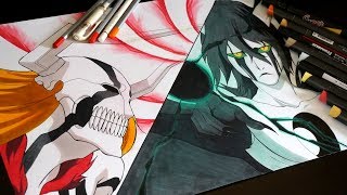 Drawing Ichigo VS Ulquiorra From BLEACH