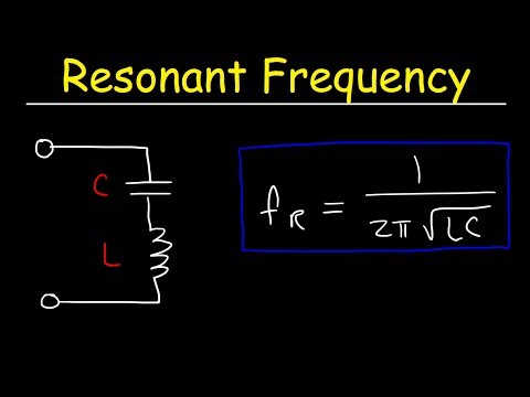 What occurs in a series RLC circuit when the input is set to the resonance frequency?