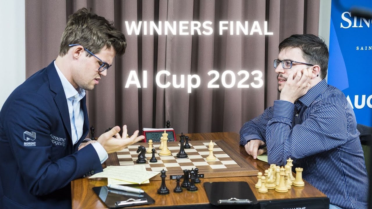 MAGNUS CARLSEN Vs MAXIME VACHIER-LAGRAVE | Day 2 | AI Cup 2023 (II ...