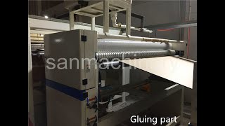 【Sanmachinery】Full automatic paper honeycomb board machine Honeycomb paperboard making machine