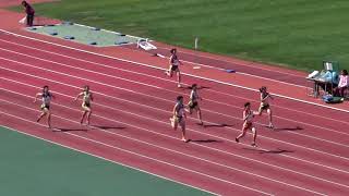 女子200m_準決勝2組_第35回北海道高校新人陸上20190920