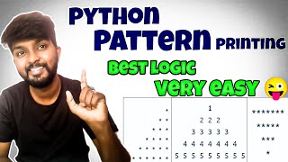 Python Pattern Printing: Solving Problems with Best Logics by shiva prasad m