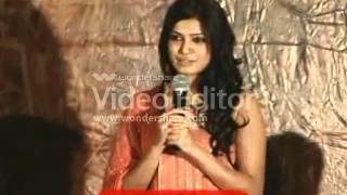 Samantha Speech At Yem Maya Chesave Success.wmv