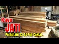 Kayu JATI Perhutani Full Galih Coklat Jawa Tengah A3 Super