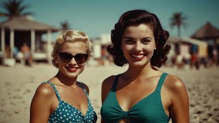 Old swimsuits 1940s collection by AI