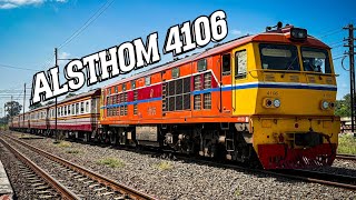 Alsthom 4106 รถจักรในตำนาน ทำขบวนรถท้องถิ่น 415/418 นครราชสีมา - หนองคาย - นครราชสีมา