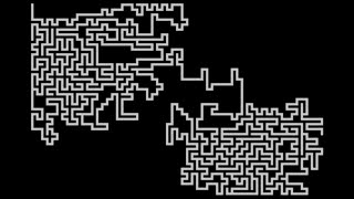 Depth-first algorithm generates maze, A-star algorithm walks the maze animation demonstration