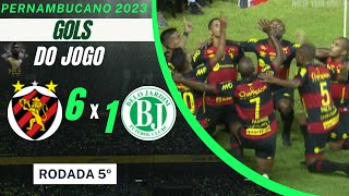 Sport 6 x 1 Belo Jardim I Gols do JOGO I GOLEADA NA ILHA DO RETIRO I Pernambucano 2023