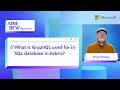 What is GraphQL used for in SQL database in Fabric?