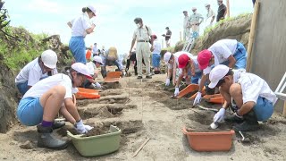 【発見!?】小学生が地元にある縄文時代の遺跡で発掘調査に挑戦　《新潟・胎内》