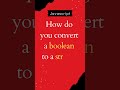 How do you convert a boolean to a string?