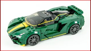 LEGO Speed Champions 76907 Lotus Evija Speed Build for Collectors - Brick Builder