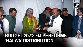 FM Sitharaman performs ‘Halwa’ distribution, marks final stage of 2023 Budget preparations