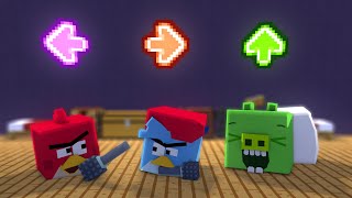 FNF Character Test | Gameplay VS Minecraft Animation | Angry Birds