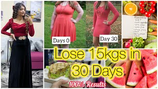 Lose 15kg in 30 Days Summer Weight Loss Challenge🔥Lose 15kg in 1 Month