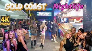 Nightlife in Gold Coast Australia 🇦🇺 City Walking Tour at Night 4K