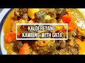 Kalderetang Kambing with Gata - Easy Recipe