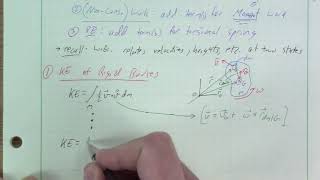 Lec28 - Rigid Body Planar Kinetics (Theory) Work-Energy