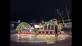 Гуляем вечером в Зеленоградске...Какая же красота...🎆🎉✨🎄🧨