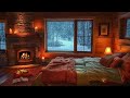 cozy night bedroom a relaxing winter paradise for deep sleep soothing night fireplace cozy snow