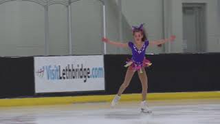 Keaghan Ruiter - Pre-Novice Women Free Program - 2018 Secionals AB-NWT-NUN