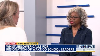 A teacher turned whistleblower calling for top Wake Co. school leaders to resign