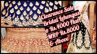 எல்லாமே பாதி விலையில் Clearance Sale Trendy Bridal Lehengas @ Shri SM Collections Sowcarpet