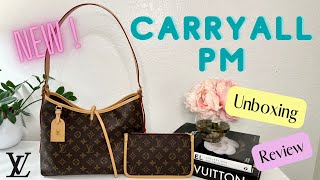 NEW Louis Vuitton Carryall PM | Unboxing, What Fits, Mod Shots