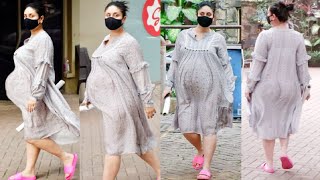 Kareena Kapoor Carries Her 8 Month MASSIVE Pregnant Baby Bump So Gracefully In Loose Gown!