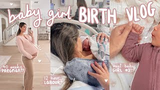 THE BIRTH OF OUR BABY GIRL! 🎀 *raw + emotional labour and delivery*