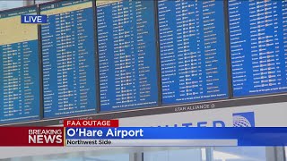Delays and cancellation at Chicago airports after FAA computer outage Wednesday morning