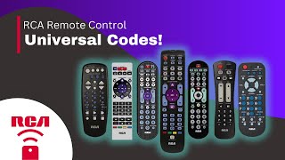 RCA Remote Control Universal Codes! [ RCA Universal Remote Codes List and Program Guide !]