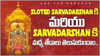 Slotted Sarva Darshan and Sarva Darshan Differences|Tirumala New Update|Telugu|Anu TTD Darshan