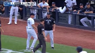 Aaron Judge Gets Hit By A Pitch & Gerrit Cole Is ANGRY (Runs Out Of The Dugout & Yells At Blue Jays)