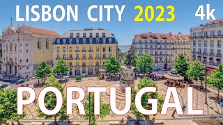 Lisbon City , Portugal 4K By Drone 2023