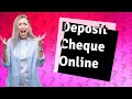 Can you deposit a cheque through online banking?