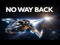 How Far Could We Travel Through Space Before Returning Becomes Impossible ?