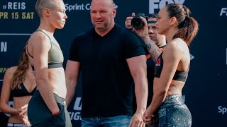 Rose Namajunas vs. Michelle Waterson UFC on FOX 24 Weigh-in Staredown - MMA Fighting