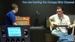 Line 6 POD HD500X - 4 Cable Method with Orange Rockerverb 50 MkII